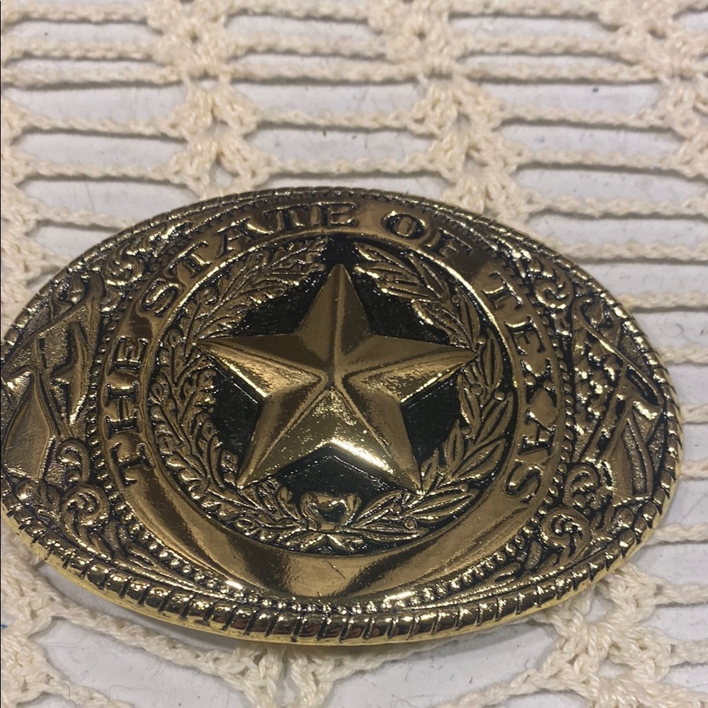 Texas Star Belt Buckle Tandy Leather Co  THE STATE OF TEXAS New Belt Buckle